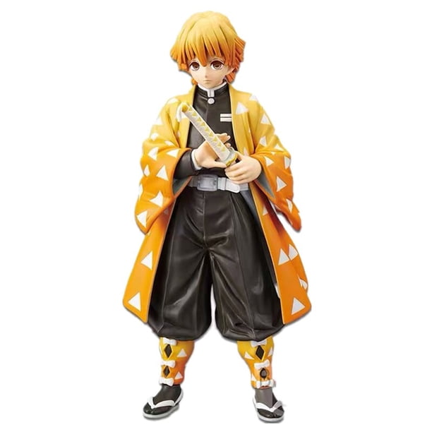 Figuritas diseño anime Demon Slayer, 16CM, Kamado Tanjirou, Agatsuma Zenitsu Nezuko Warrior Kimetsu no Yaiba, modèle jouets cadeaux zhangyuxiang LED