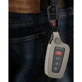 thumbnail image 6 of Key Fob Cover Compatible with Toyota RAV4 Highlander Camry Avalon 4Runner Corolla Prius 2021-2026 Keychain Case Holder Protector,Gray, 6 of 7