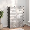 thumbnail image 1 of vidaXL Shoe Rack Black 94x37x125 cm PP, 1 of 5