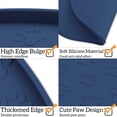 thumbnail image 2 of Dog Food Mat Anti-Slip Bowl Mats for Food and Water, High-Lips Waterproof Pet Placemat Prevent Messy Spills to Floor, Silicone Puppy Feeding Trays ，12" x 19", 2 of 7
