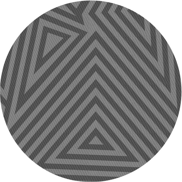 Ahgly Company Tapis d'Intérieur Lavable à la Machine, Carré, Transitionnel, Gris, Tapis de Zone, 3 Pieds Carré