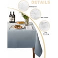 thumbnail image 3 of Brown Grey Ombre Tablecloth Rectangle Table Cloth 60x84,Waterproof Outdoor Table Cloth Covers Decorative Table Protector,Modern Abstract Art Aesthetics Washable Table Cover for Kitchen Dinning Party, 3 of 8