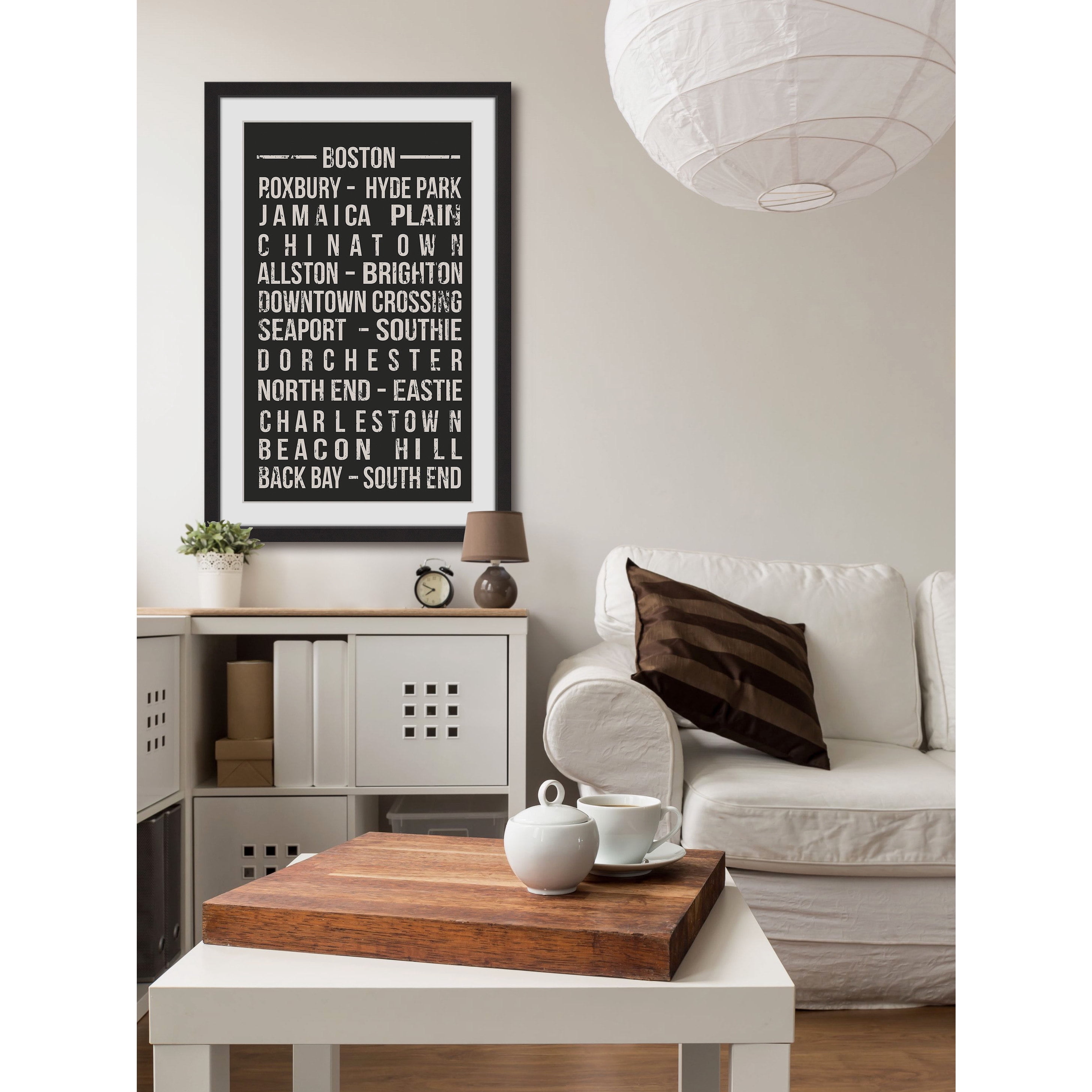 "Famous Boston" Framed Painting Print