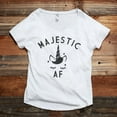 thumbnail image 2 of Thread Tank Majestic AF Women's Fashion Relaxed Slouchy Dolman T-Shirt Tee Heather White Small, 2 of 5