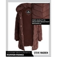 thumbnail image 3 of Steve Madden Women’s Winter Jacket – Insulated Weather Resistant Quilted Mid-Length Puffer Parka Coat (S-3X), 3 of 7
