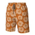 thumbnail image 4 of Salouo Autumn Sunflower Warm Colors Pattern Swim Trunks for Men,Men's Hawaiian Bathing Suit Swimsuits Quick Dry Swimming Board Shorts Beach Shorts with Pockets-Medium, 4 of 6