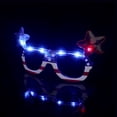 thumbnail image 4 of Glasses for Outdoors LED Light Up Flag Patriotic Eye Wear for Celebrations Party Props Fourth Of July, 4 of 7