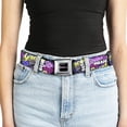 thumbnail image 5 of Paramount Pictures Belt, Seatbelt Buckle Belt, Mean Girls Catch Phrases Collage Black Multi Color, 30 to 44 Inches, 5 of 9