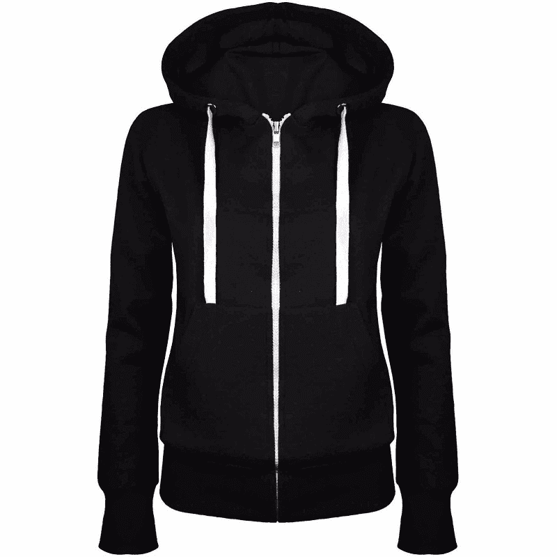 ladies zip up hoody