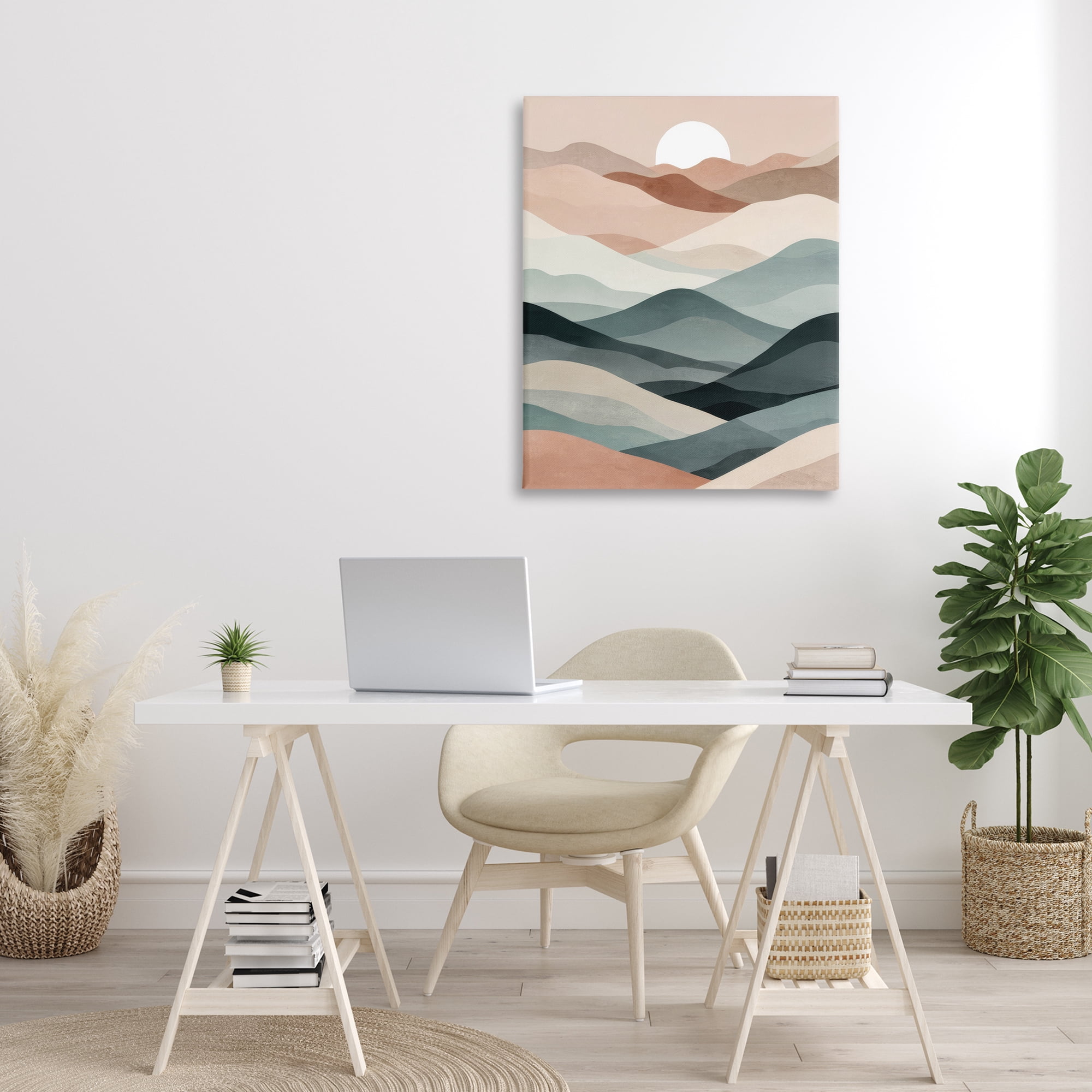 Stupell Industries Silent Dawn Landscape Landscape Painting Gallery Wrapped Canvas Art Print Wall Art, 30 x 40