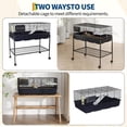 thumbnail image 4 of Kojooin Rolling Small Animal Cage with Storage Shelf, Two-Storey Pet Cage with Ramp and Accessories for Ferrets or Rabbits, 4 of 9