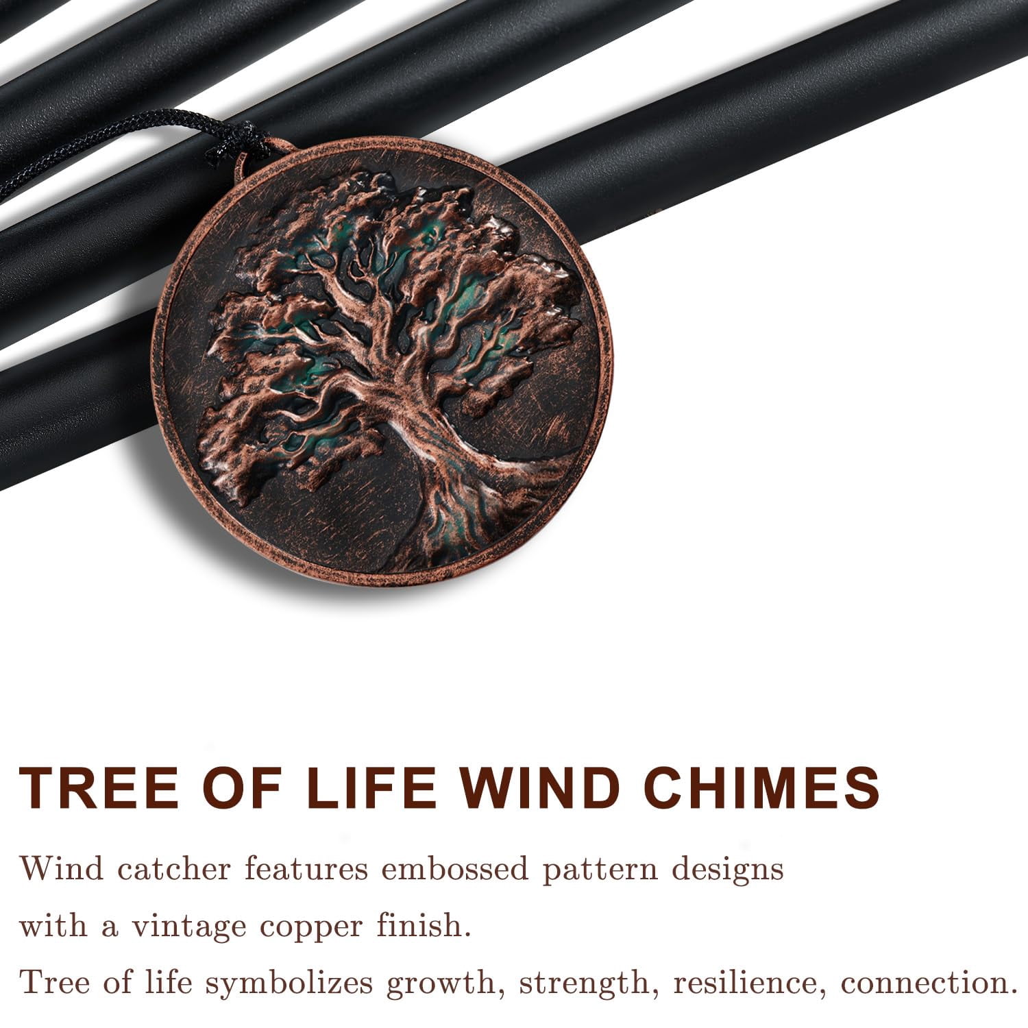 Wind Chimes For Outside  Vintage Tree Of Life Deep Tone Chime Outdoor Clearance Memorial/festivals/birthday Gift Mom Dad Women Grandma Garden Porch Patio Decor (32" Life)