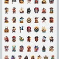 thumbnail image 4 of 35pcs-50pcs Colorful Kids Stickers Pirate Animal Stickers Skull Pack for Luggage Phone Laptop, 4 of 9