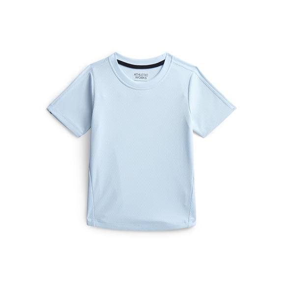 Athletic Works Boys Performance Tee with Short Sleeves, Sizes 4-18 & Husky
