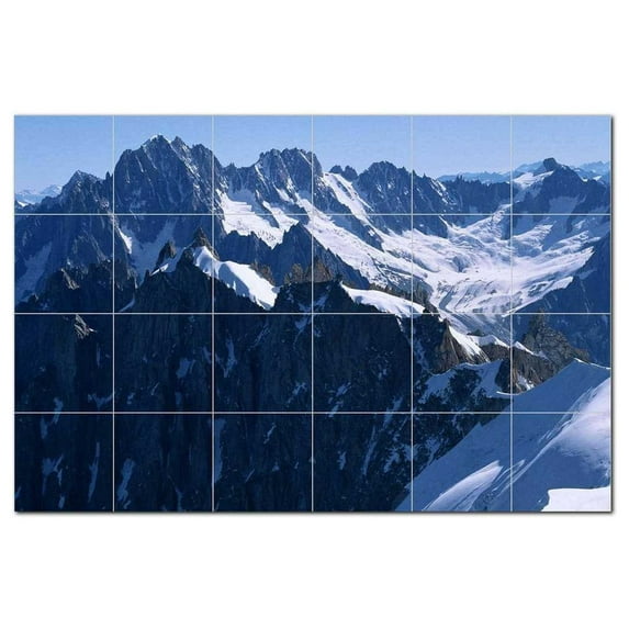 Winter Scene Ceramic Tile Mural Kitchen Backsplash Bathroom Shower 406466-L64