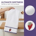 thumbnail image 3 of Unique Bargains 2Pcs Cotton Absorbent Fast Drying Dish Towels White Grapes 25" x 15", 3 of 7