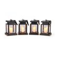 thumbnail image 1 of Trademark Innovations 5.6" LED Solar Hanging Umbrella Lantern Candle Lights - Amber Color - Set of 4, 1 of 4