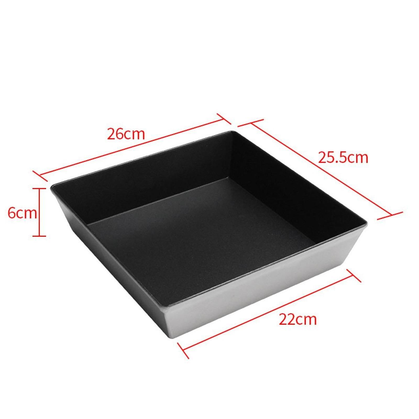 Baoblaze Square Deep Dish Pizza Pan Heightened Cookie Sheet for Homemade Bread Baking