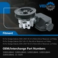 thumbnail image 2 of LOUVEROLA Power Steering Pump w/ Pulley & Reservoir For 2005-2007 Dodge Dakota 21-5429, 2 of 3