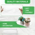 thumbnail image 3 of 10 Pcs 11.8"x7.87" Clear Plastic Plant Saucer,Bexikou Rectangular Plant Drip Trays Transparent Thick Heavy Duty Plastic Liners for Planters for Indoors Outdoors Flower Pots Window Sills Window Shelf, 3 of 7