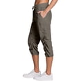 thumbnail image 6 of SCSAlgin Summer Capris for Women Lightweight Elastic Waist Capri Pants Soft Stretch Joggers with Pockets, 6 of 7