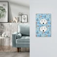 thumbnail image 5 of KLL Cartoon Rocket With Space Pattern Electrical Outlet Covers, 3" x 5" 1 Pack Electric Receptacle Plug Covers for Decorator Receptacle Outlet & Switch-Style S, 5 of 6