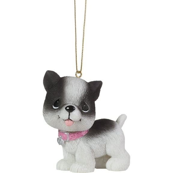 Precious Moments Raise The Woof  French Bulldog Christmas Ornament, Count 1