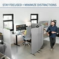 thumbnail image 3 of VIVO Gray 72 x 56 inch Privacy Panel Office Partition, Cubicle Room Divider, 3 of 8