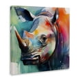 thumbnail image 4 of Stupell Industries Rhino with Modern Hues Animals & Insects Painting Gallery Wrapped Canvas Art Print Wall Art, 17 x 17, 4 of 8