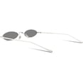 thumbnail image 4 of FEISEDY Vintage Small Sunglasses Oval Slender Metal Frame Candy Colors B2277, 4 of 15