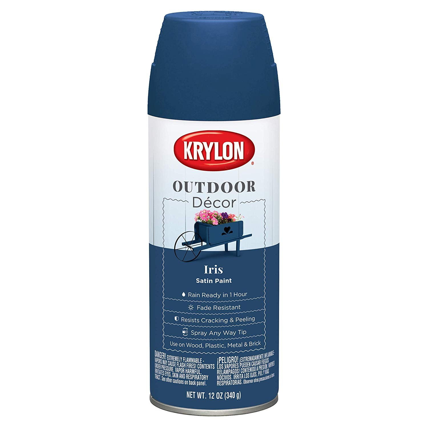 Krylon Outdoor Decor Spray Paint Iris Walmart Com Walmart Com