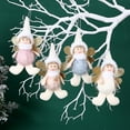 thumbnail image 5 of Decoración navideña, adornos colgantes para árbol de muñecas de ángel, manualidades navideñas, decoraciones de elfos, 5 of 5
