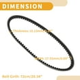thumbnail image 4 of Cinturón de transmisión Unique Bargains No.3VP176410000 para motocicleta V-Belt para Yamaha YJ50R Vino 1997-2005, 4 of 7
