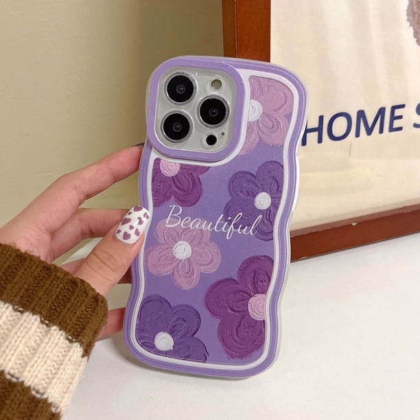 Carcasa Xiaomi Mi Poco X3 Nfc X4 GT X4 X5 Pro M3 4G M4 5G F4 X2 C40 Protección De La Lente A Prueba De Golpes TPU Suave Gran Ola Patrón Flor Del Teléfono Móvil Funda Protectora
