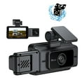 thumbnail image 2 of GJX 2026 New 3 Channel Dual Dashcam Front and Rear 4K/2K+1080P Full Hd with Wifi Wdr Night Vision Parking Mode for Car Security,Accident Recording,Road Trips,Parking Monitoring,Daily Commutes., 2 of 7