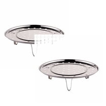 Clearance Cooking Utensils under $6 Steamer Rack Premium 304 Stainless Steaming Rack Steam Tray With Removable Legs For Steamer Cookware Instant Pressure Cooker Multi Functional Steamer Basket