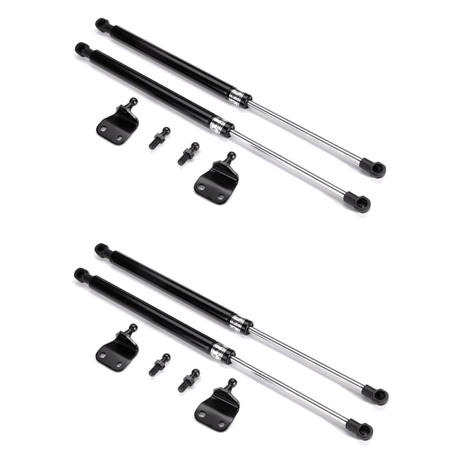 4X Universel 400mm 300N Support de Capot avant pour Coffre Arrière, Barre de Levage à Ressort à Gaz