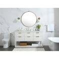 thumbnail image 6 of 60 inch single bathroom vanity in white, 6 of 8