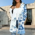 thumbnail image 6 of cocolona Cardigan for Women Lightweight Open Front Long Sleeve Cardigan Coat Fall Fashion Casual Floral Print Outwear with Pockets, 6 of 6