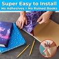 thumbnail image 2 of Jumbo Couverture de Livre Extensible Couleur Unie 7 Pack Plus Imprimé Poisson Amusant. Convient aux Manuels Rigides 9 Pouces" x 11 Pouces" et Plus. Protecteurs en Tissu Réutilisables Sans Adhésif Sont une Fourniture Scolaire Nécessaire pour Étudiants, 2 of 4
