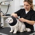 thumbnail image 4 of Breathable Mesh Cat Muzzle with Transparent Guard Adjustable Anti-Lick Head Protector for Grooming Bathing, 4 of 5
