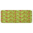thumbnail image 1 of Christmas Kitchen Mat, Xmas Cartoon Style Pattern Snowman Trees Birds Hat Print, Plush Decorative Kitchen Mat with Non Slip Backing, 47" X 19", Apple Green Red, by Ambesonne, 1 of 1