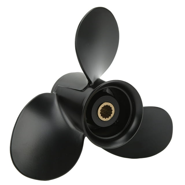 Engines Boat Motor Propeller 3 Blades 14 Spline Teeth Right Rotation Aluminum Alloy for 9.9-20HP Outboard Engines