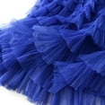 thumbnail image 6 of Wenini Womens Skirts Solid Midi Summer Skirt Elastic High Waist Irregularity Hem Bohemian Loose Fashion Tutu Tulle Skirt Blue M, 6 of 7