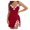 Red, variant on Tnhcen Women's Lingerie Sets V-Neck Lace Splicing Slit Halter Nightgowns Lingerie Dress Lace Lingerie for Women Underwear Black Underwear Women