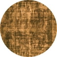 thumbnail image 1 of Ahgly Company Indoor Round Oriental Orange Industrial Area Rugs, 5' Round, 1 of 4