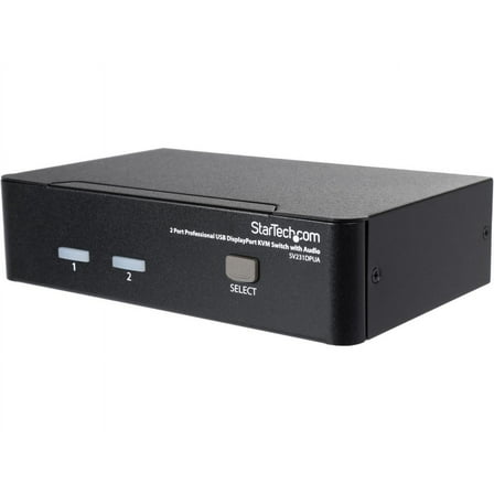 StarTech 2-Port Professional USB DisplayPort KVM Switch with Audio