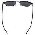 thumbnail image 4 of Islander Eyes Phuket Polarized Sunglasses for Men or Women Semi Silver Metal-Rimmed Black Frame w/ Smoke Lens, 4 of 6