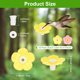 thumbnail image 3 of Uxcell 16-Pack Flores de Repuesto para Alimentador de Colibríes, Partes de Alimentación de Plástico para Colibríes [Amarillo, Rosa], 3 of 6