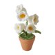 thumbnail image 1 of Adorno de interior con flores en maceta tejidas a mano, regalo cómodo para amigos Blanco, 1 of 9